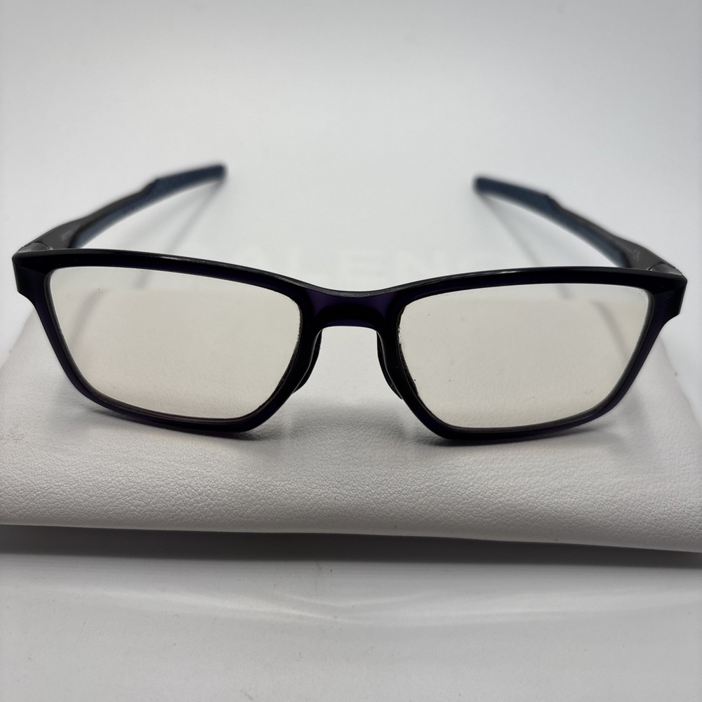 Oakley Metalink Satin Grey Smoke/Blue Ox8153-0755 Eyeglass Frame 55-17-136 #C327
